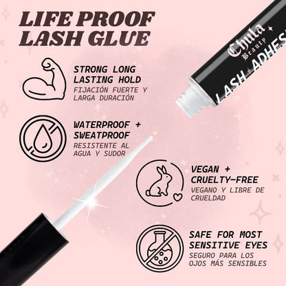 The Latina Glam Essentials - Complete Strip Lash Starter Kit – 7-Piece False Eyelash Bundle | Eyeliner, Lash Glue, Lash Curler, Lashes + Lash Tools
