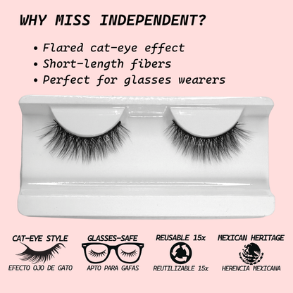 Miss Independent | Lash Lover Lashes (Short Wispy Flared, Perfect for Glasses Wearers)