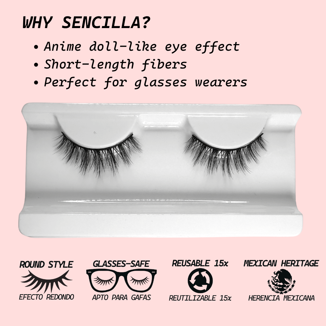 Sencilla | Lash Lover Lashes (Short Anime Rounded, Perfect for Glasses Wearers)