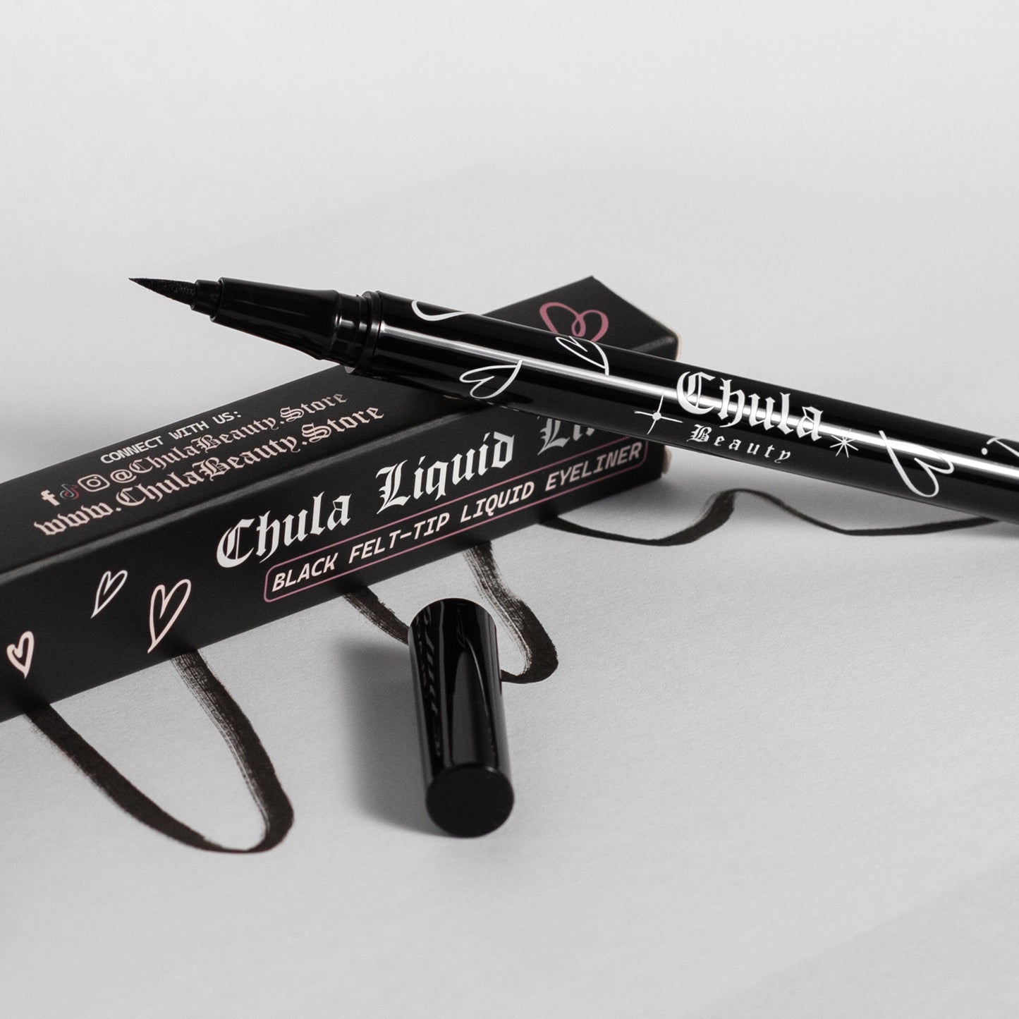 Chula Liquid Liners - Waterproof & Sweatproof Felt-Tip Liquid Eyeliners
