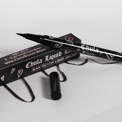Chula Liquid Liners - Waterproof & Sweatproof Felt-Tip Liquid Eyeliners