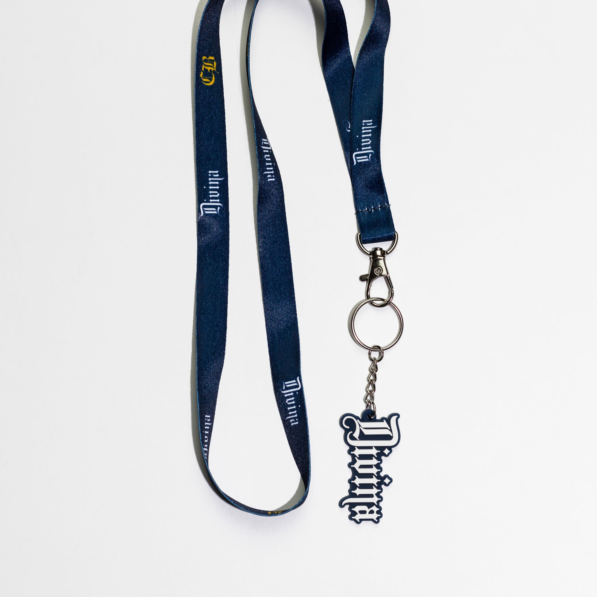 CHULA BEAUTY DIVINA NAVY BLUE LANYARD AND KEYCHAIN
